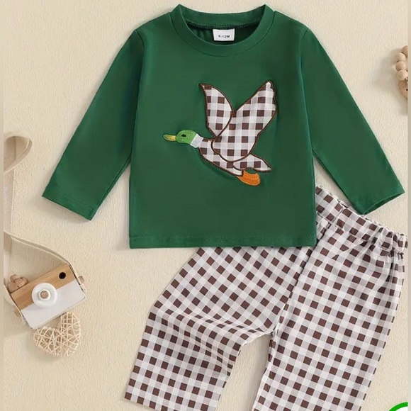 Boys Mallard Duck Preppy Outfit Set 🦆🦆🦆🦆 - Picture 1 of 2